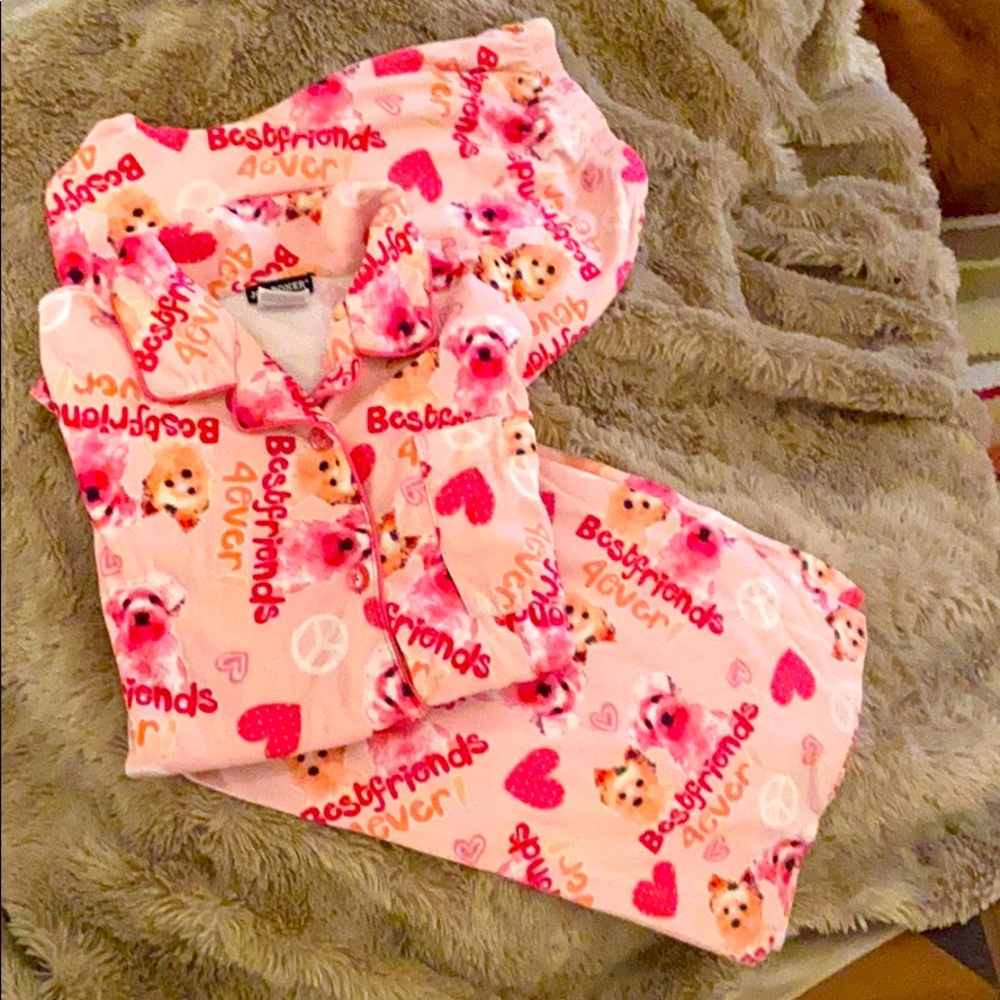Puppy Best Friends 4-ever 2pc Pajama set